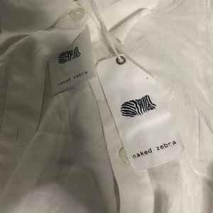 naked zebra button down